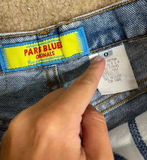 Paris Blue Original Button Fly High Rise Vintage Shorts thumbnail 3