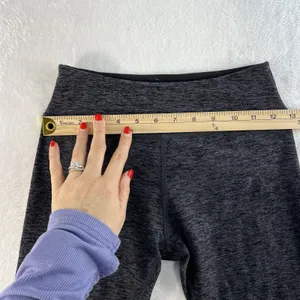 Beyond Yoga S Small‎ Space-Dye Strappy Hem Ballet Leggings Black Steel SM15AW thumbnail 10