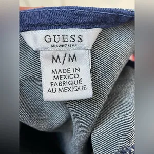 Guess Sofia Dark‎ Blue Denim Mini Dress Size M thumbnail 5