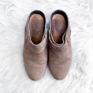 Ariat Brown Leather Sport Clog Slip On Slingback thumbnail 2