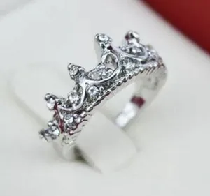 Silver Princess Crown Ring thumbnail 3