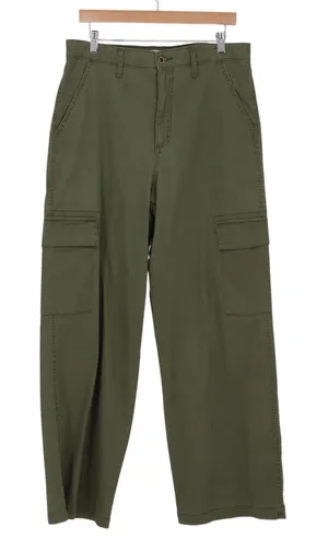 Jessica Simpson Cargo Pants Womens 12 Wide Leg Olive Green Utility Excellent thumbnail 1