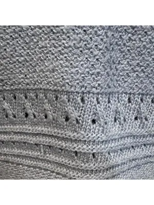 Torrid Dusty Blue Pointelle Pullover V-Neck Tunic Sweater Plus Size 2X thumbnail 6