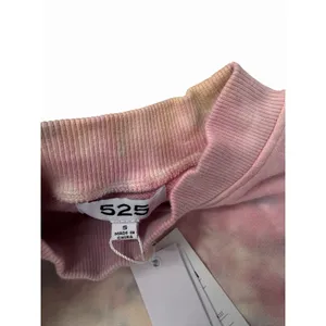 525 America‎ Womens Tie Dye Mock Neck Sweatshirt Pink Blue Tan Size S NWT thumbnail 2