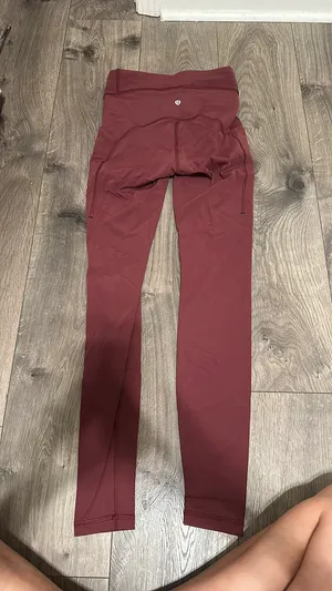 Maroon Lululemon Leggings Align 25" thumbnail 2