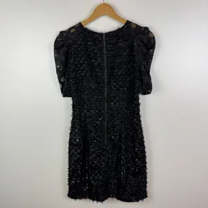 NWT W118 by Walter Baker Prya Dress Size XS Black‎ Polka Dot Puff Sleeve Party thumbnail 4
