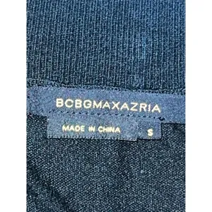 BCBG Max Azria Womens small Black Rhinestone Logo Sweater thumbnail 3