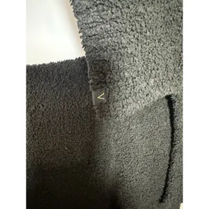 Victoria's Secret Heavenly Popcorn Teddy Knit Lounge‎ Set Black XL - 2pc EUC thumbnail 4
