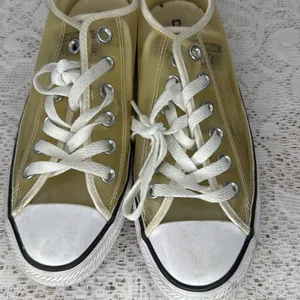 Converse plastic yellow clear low top all star shoes sneakers sz 7 thumbnail 2