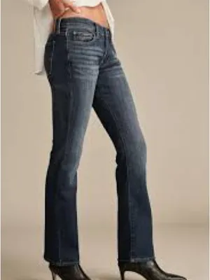 7 For All Mankind Women's Dark Blue Flare Jeans 999 thumbnail 1