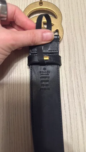 Gucci Belt Leather Black GG Gold Marmont Women’s Hardware 75/30 thumbnail 2