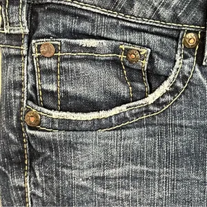 Silver Aiko Bootcut Jeans Women’s Size 28x31 Thick Stitch Dark‎ Denim Low Rise thumbnail 15
