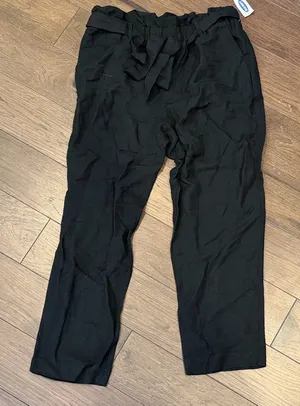 Old Navy Women’s Linen Black Pants Size 6 NWT C1-049 thumbnail 1