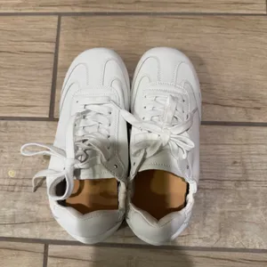 Split Cow Leather Sneakers Flat Trainers Flat shoes Round Toe Runners Casual thumbnail 3