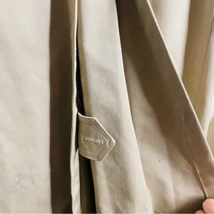 FoxRun by Lucien Padawer Vintage Trench Coat Beige Khaki Long Double Breasted 12 thumbnail 8