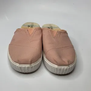 Toms slip on mules size‎ 8 pink white thumbnail 7