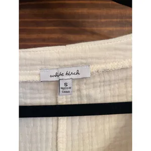 White Birch convertible sleeve, Raglan, V-neck, gauze, blouse size small thumbnail 2