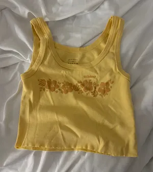 Butter yellow Billabong tank top thumbnail 1