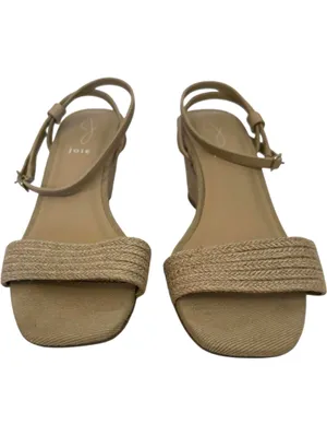 Joie Women's 8.5 Square Toe Wedge Block Heel Sandals thumbnail 4