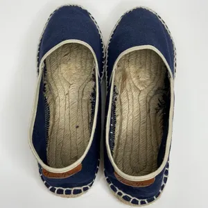 Toni Pons Blue Canvas Espadrilles Tan Trim Slip-On thumbnail 15