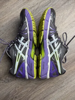 ASICS GEL-Kayano 18 Stability Trainer Running Shoes (Gray/ Purple) Size 10 thumbnail 6