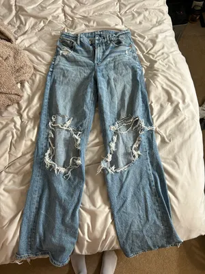American Eagle Outfitters Stretch Wide Fit Jeans thumbnail 1