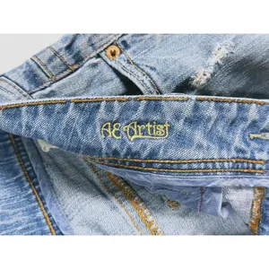 Vintage Y2K American Eagle Artist Bootcut Jeans Size 6 Blue Low Rise 90s Grunge thumbnail 7