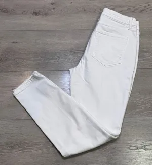 Good American Good Legs Crop White High Rise Skinny Jeans Size‎ 8 29 GLC046T thumbnail 1