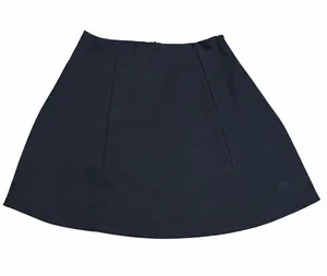 Zara Black Mini Skirt A Line Flared Embroidered Logo Casual Womens‎ Minimalist thumbnail 1