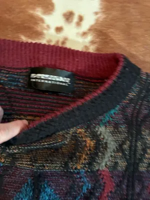 Expressions NYC Expression International Coogi style knit sweater No size tag best for a men's small or women's medium No flaws thumbnail 3