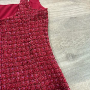Amanda Uprichard Bethany Skort Romper Dress Women Size Medium Durham Tweed thumbnail 8