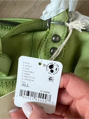 Free People We The Free Leather Baby Emerson Bag in Matcha Green NWT thumbnail 9
