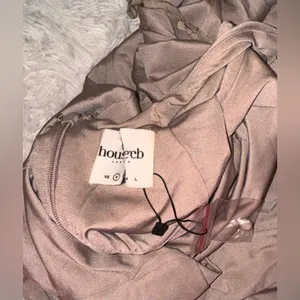 NWOT House of CB JULIETTE MUSHROOM HALTER GOWN sz S thumbnail 7