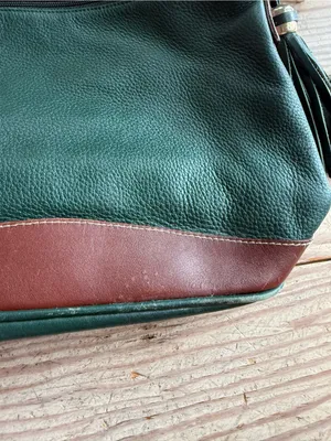Tignanello Leather Tassel Crossbody Bag - see pics for wear thumbnail 8
