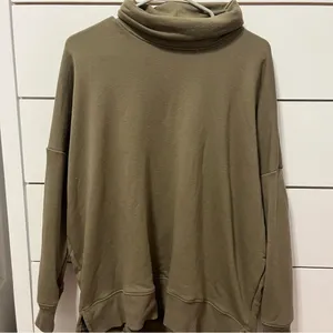 Aerie Green Turtleneck Crewneck thumbnail 2