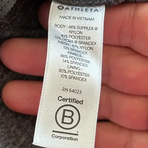 Athleta Charcoal and Black Performance Skort‎ Size Small Golf Pickleball thumbnail 6