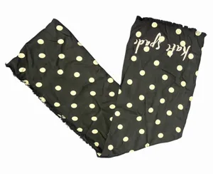 Kate Spade New York Black Cream Polka Dot Rectangle Scarf Shawl Lightweight NWT thumbnail 1