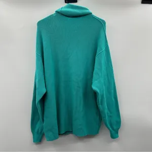 Free People Oasis Blue Softly Structured Knit Tunic Turtleneck Sweater‎ Size XS thumbnail 5
