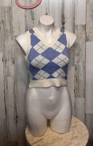 Hollister Argyle Cream with Blue Diamond thumbnail 1