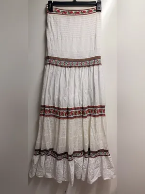 Anthropologie x Cecilia Prado Lori Tiered Maxi Skirt boho Gypsy size xs thumbnail 6