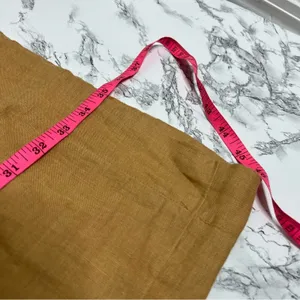J. Crew Button-back linen shift dress tan brown‎ Sz M thumbnail 7