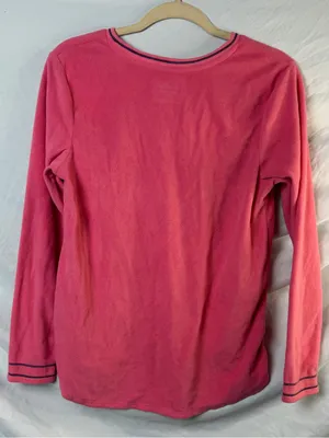 Women’s Pink Long-Sleeve V-Neck Sweater - Unbranded thumbnail 4