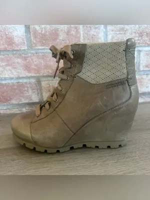 Merrell Hidden Wedge Boots Booties Women’s 5.5 Gorpcore Outdoor Fall Taupe thumbnail 5