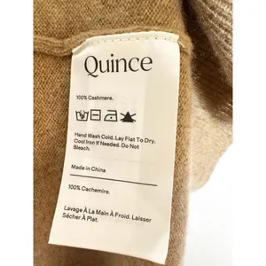 Quince Cashmere Open Front Cardigan Sweater Women's Tan Size Medium thumbnail 5