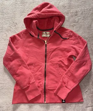 American Giant Women's Hoodie Red Classic Full Zip Up Heavy Made In USA Sz M thumbnail 1