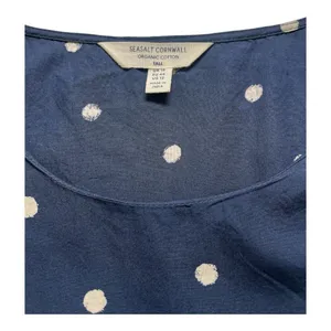 Seasalt Cornwall Belle dress navy with white dot Sz 12 Tall thumbnail 3