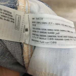 Hollister Low Rise Baggy Wide Leg Jeans Women 2R Light Wash Distressed Y2K Style thumbnail 4
