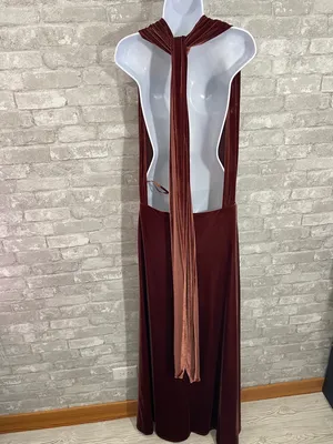 Revelry Micah Convertible Velvet Dress in Terracotta thumbnail 4