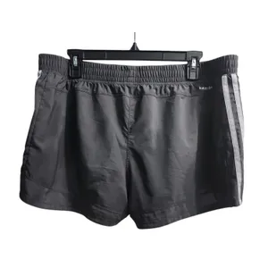 Adidas Running Shorts Womens 3 Stripe‎ Athletic Gym Workout Gray XL thumbnail 2