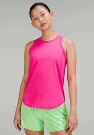 Lululemon Sonic Pink High-Neck Running And Training Tank Top Size 2 thumbnail 6